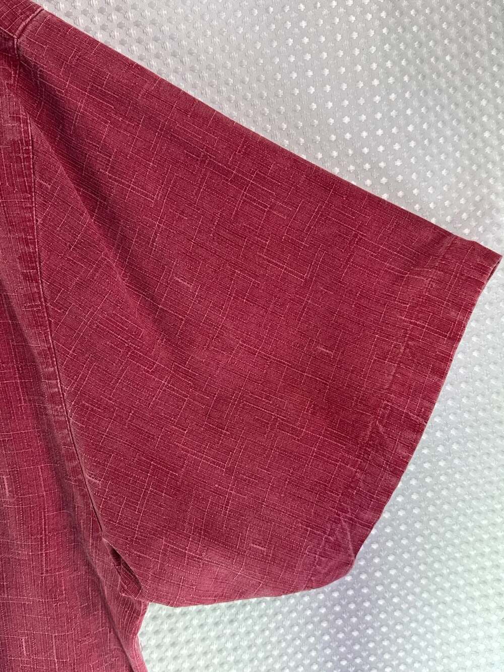 Jamaica Jaxx Authentic Island Style Red 100% Silk Shirt - Picture 5 of 8